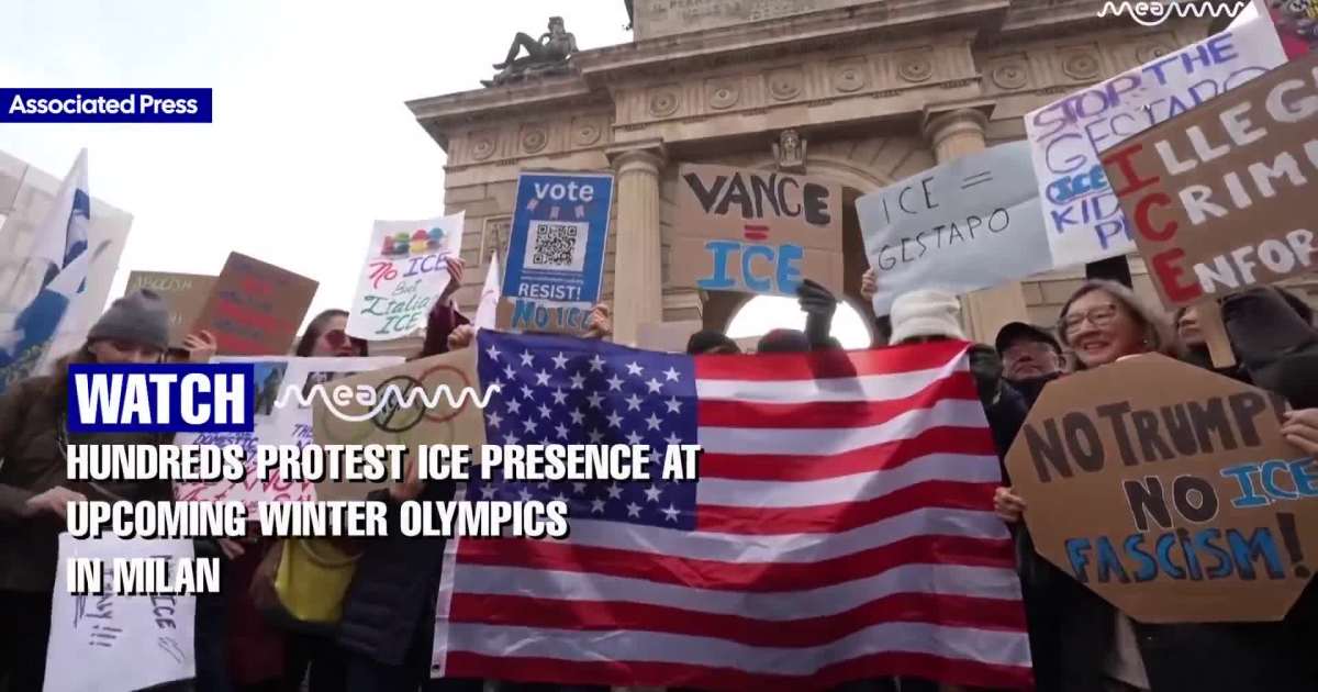 Hundreds Protest ICE Presence at Upcoming Winter Olympics in Milan