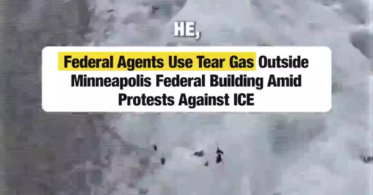 Wild Moment Construction Workers Jump Across Rooftops as ICE Swarms Site