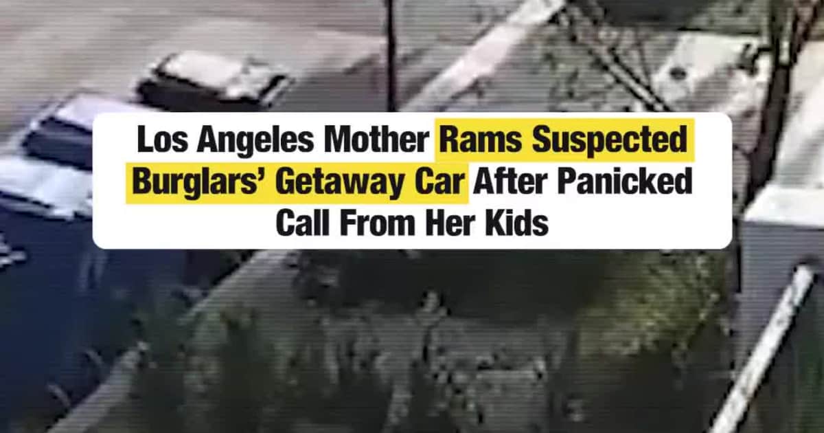 Los Angeles Mother Rams Suspected Burglars’ Getaway Car After Panicked Call From Her Kids