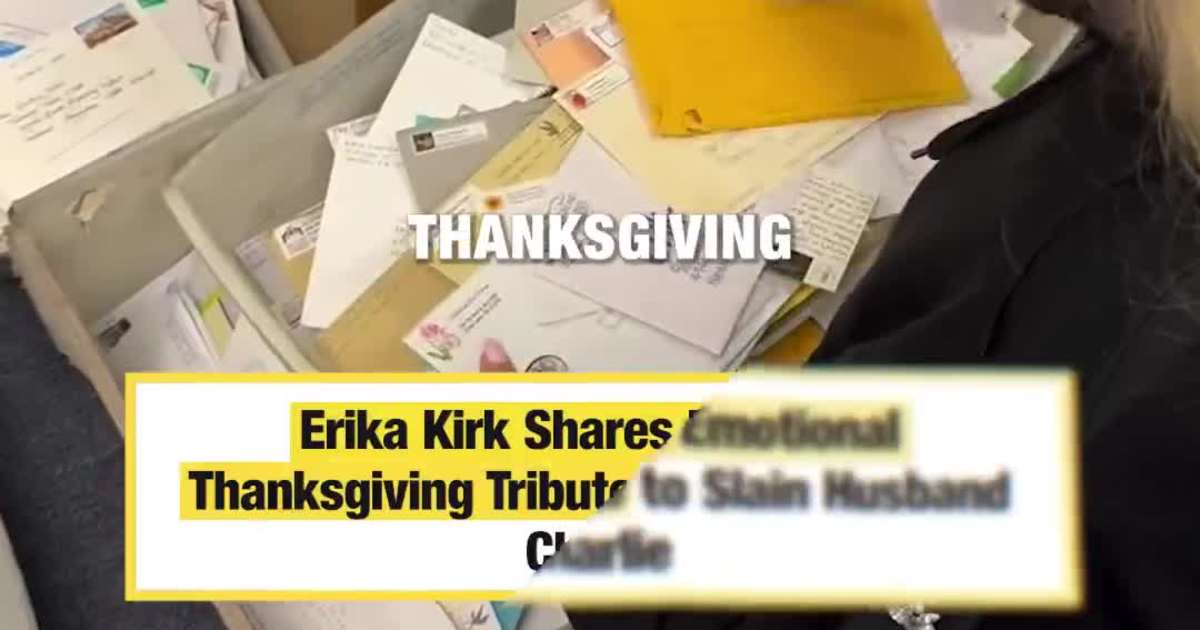 Erika Kirk Honors Slain Husband Charlie in Emotional Holiday Post