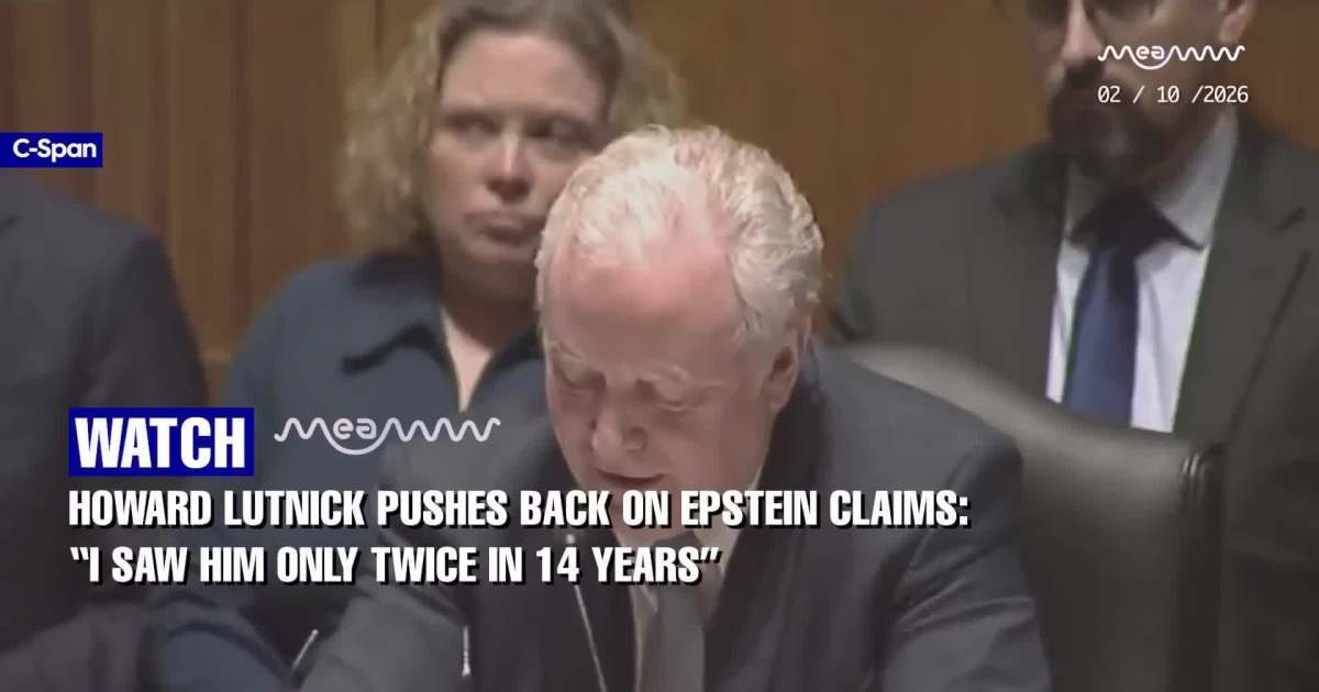Howard Lutnick Pushes Back on Epstein Claims: “I Saw Him Only Twice in 14 Years”