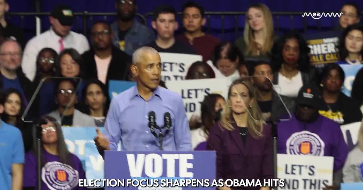 Obama's Campaign Push For Virginia & New Jersey Governors Election.