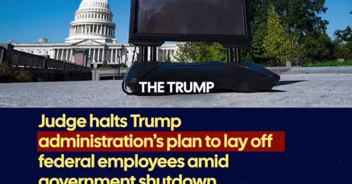 Judge halts Trump administration’s plan to lay off federal employees amid government shutdown
