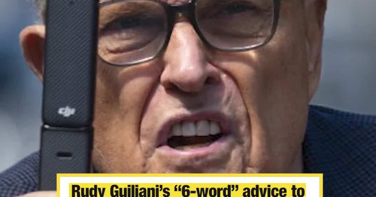 Rudy Guiliani’s “6-word” advice to Mamdani.