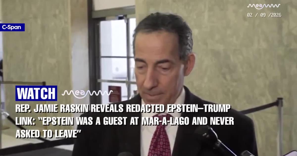 Jamie Reveals Cites Epstein–Trump Link: “Epstein Was a Guest at Mar-a-Lago and Never Asked to Leave”