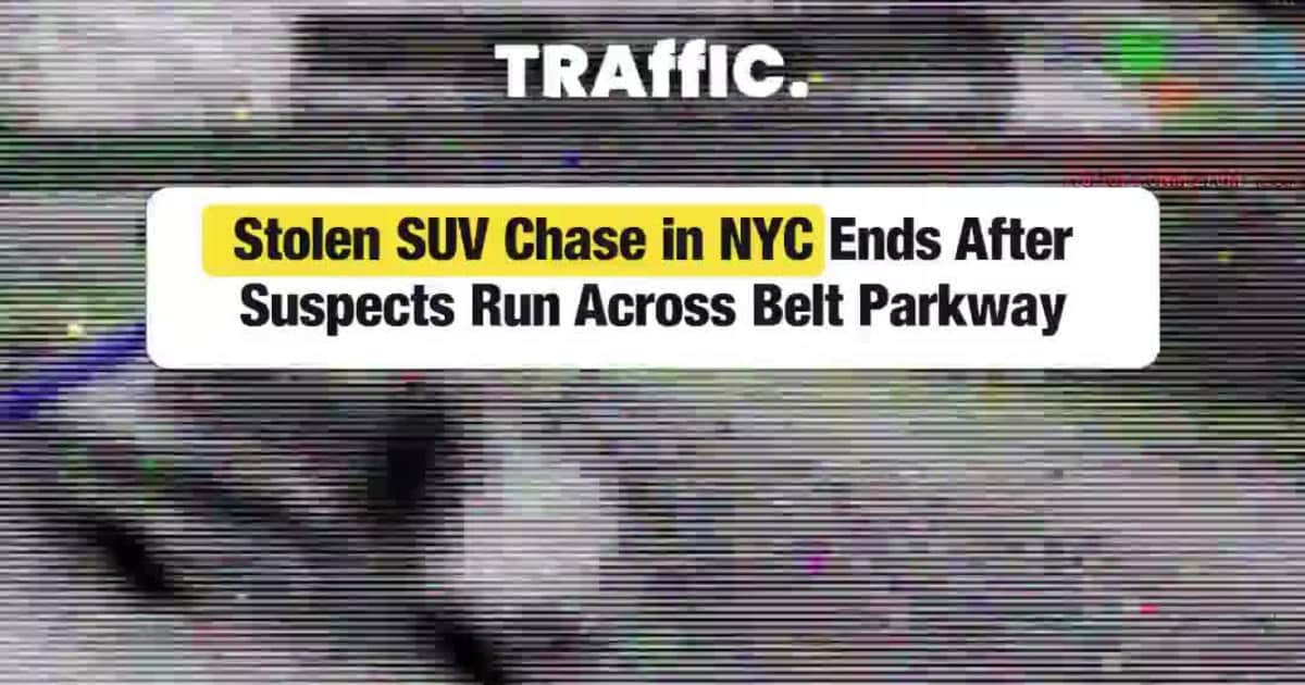 Stolen SUV Chase in NYC Ends After Suspects Run Across Belt Parkway