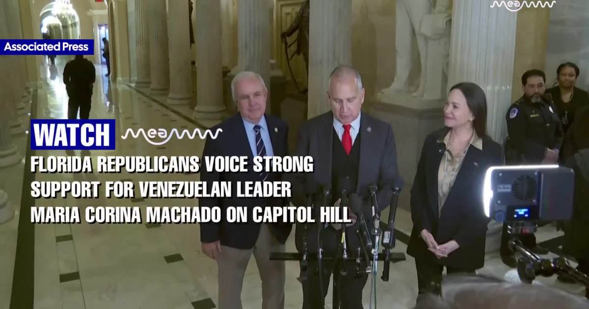 Florida Republicans Voice Strong Support for Venezuelan Leader Maria Corina Machado on Capitol Hill