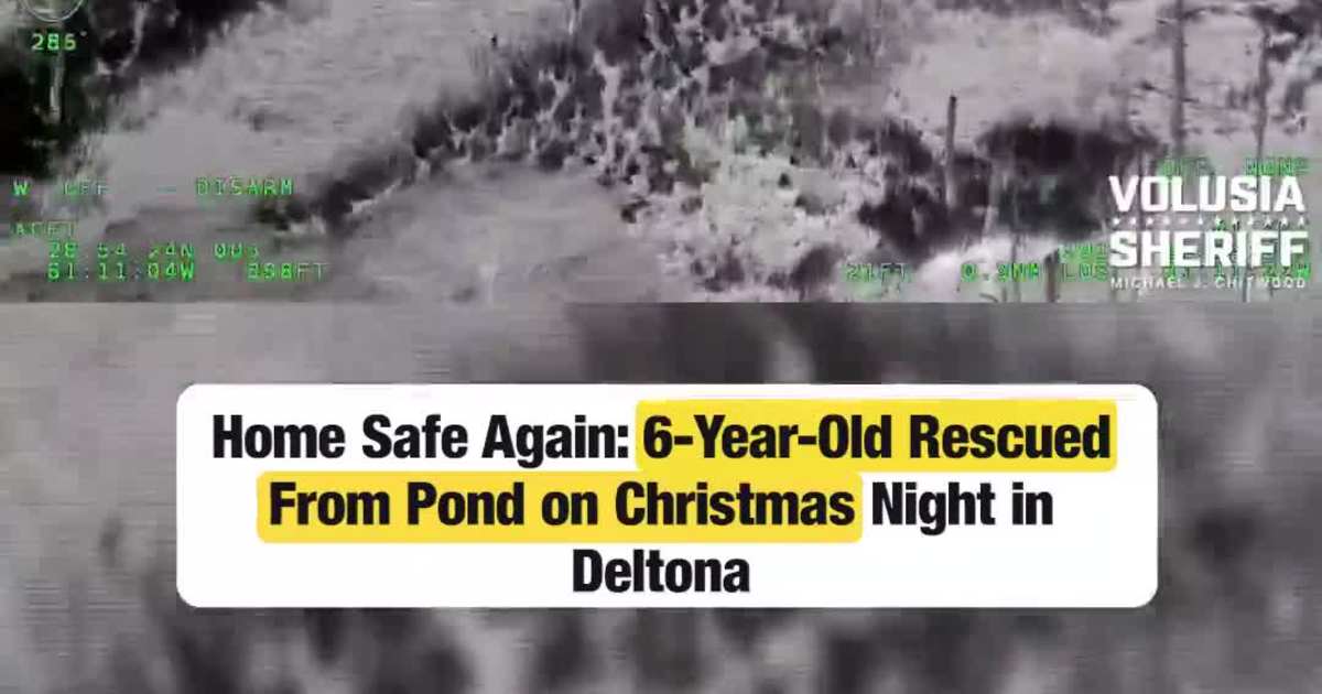 6-Year-Old Rescued From Pond in Deltona on Christmas Night, Child Safely Reunited With Family
