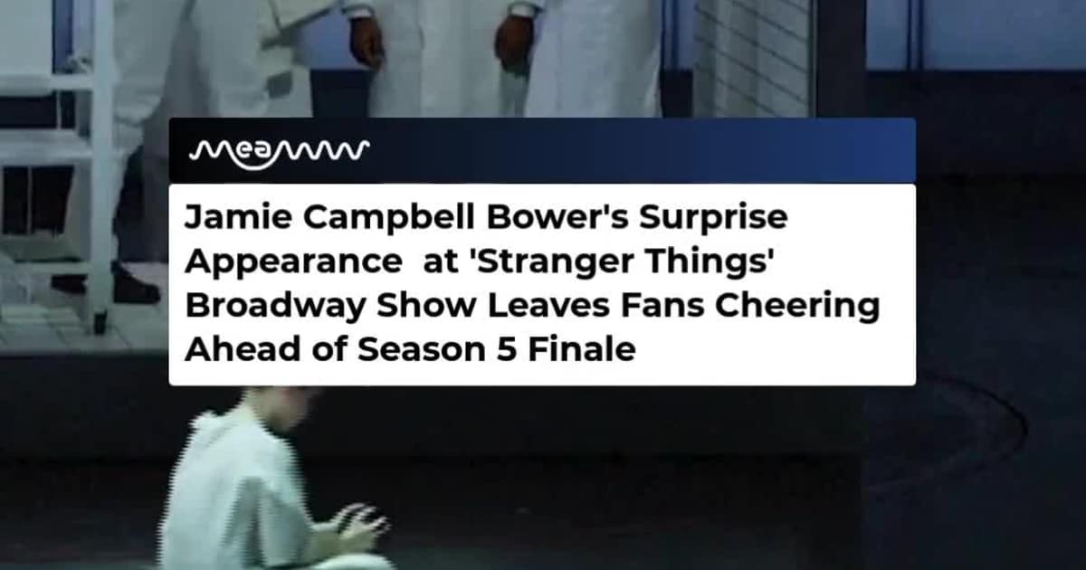 Jamie Campbell Bower Shocks Broadway With Surprise Cameo as Vecna