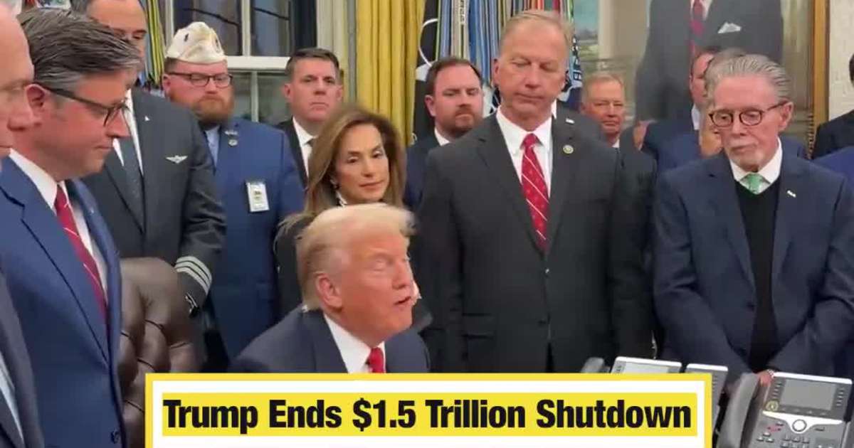Trump Ends $1.5 Trillion Shutdown