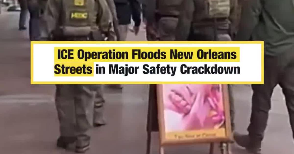 ICE Conducts Major Surprise Operation in New Orleans, Detaining Dozens in Street Sweep