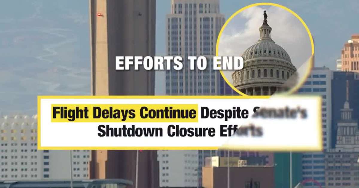 Flight Delays Continue Despite Senate's Shutdown Closure Efforts