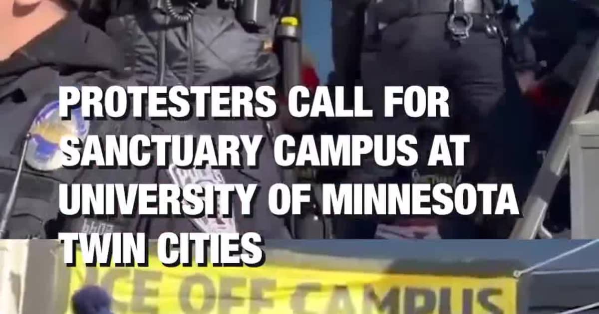 Anti-ICE Protesters Arrested Outside University of Minnesota