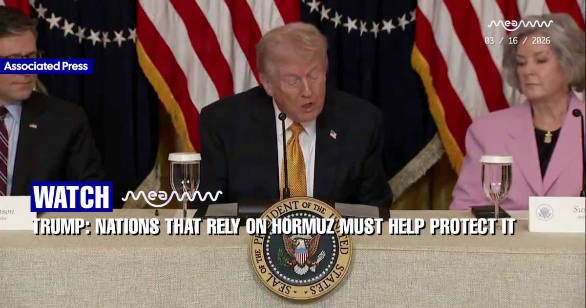 Trump: Nations That Rely on Hormuz Must Help Protect It