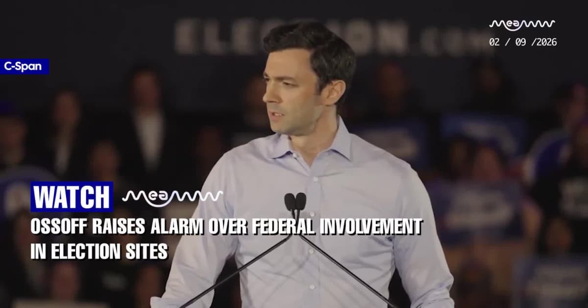 Sen. Ossoff Alleges Trump Directed Tulsi Gabbard to Oversee Ballot Seizures in Georgia