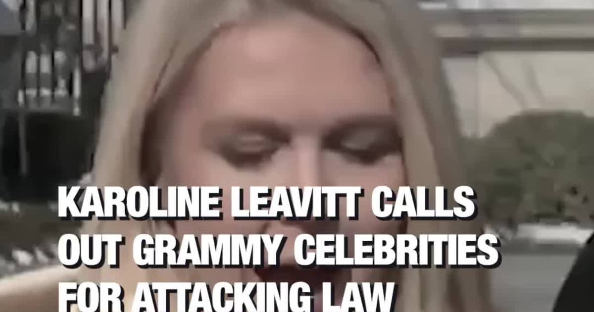 Karoline Leavitt Calls Out Grammy Celebrities for Attacking Law Enforcement While Living Behind Gates