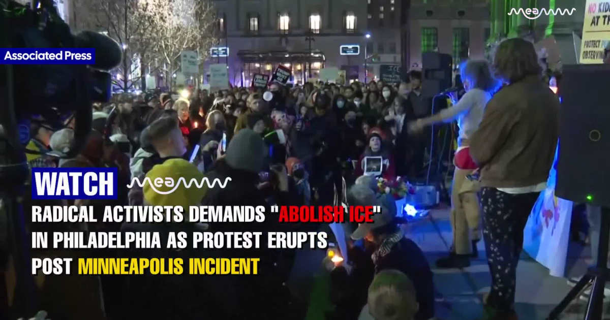 ICE Shooting Sparks Mass Protests As Rally And Vigil Held In Philadelphia Over Minneapolis Incident