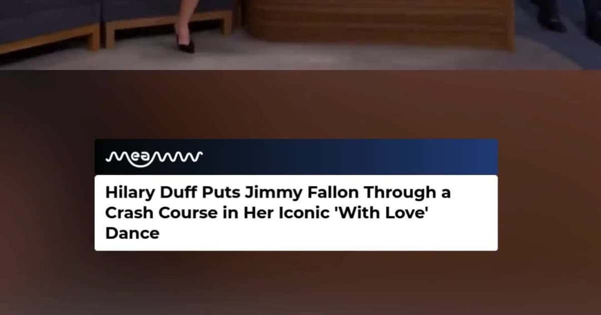 Hilary Duff Has Jimmy Fallon Trying Her Iconic 'With Love' Dance