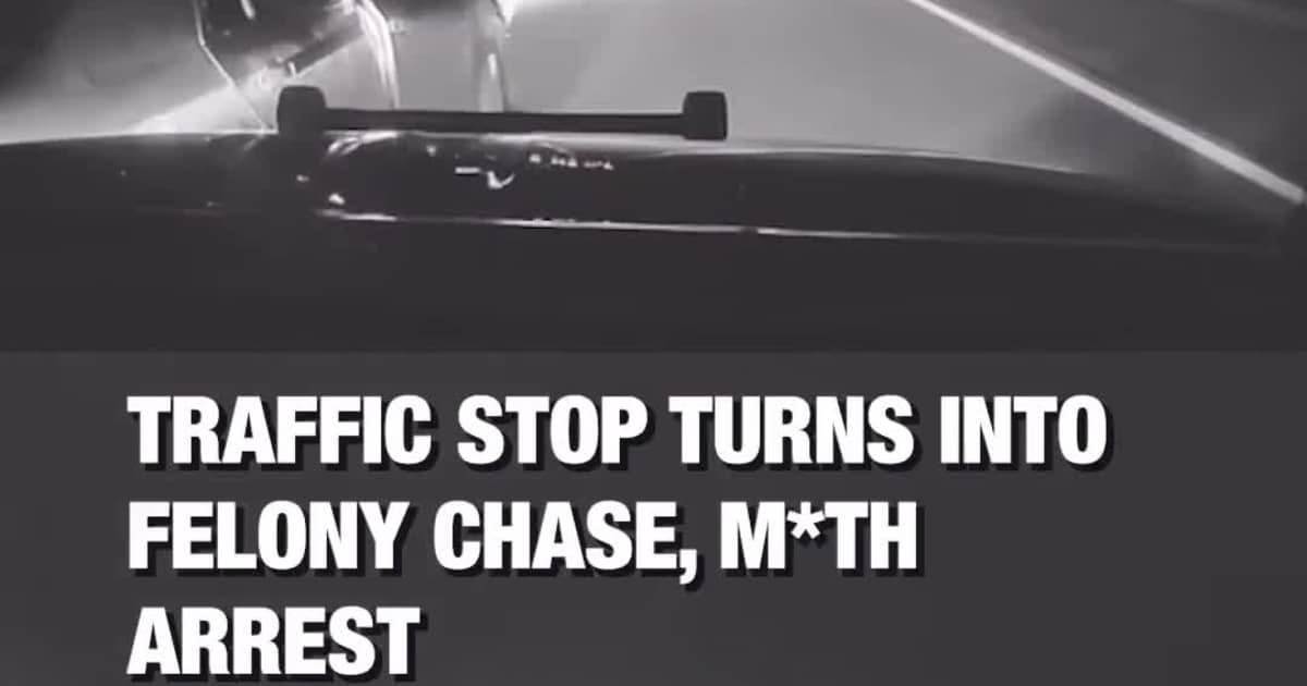 Traffic Stop Turns Into Felony Chase, Meth Arrest