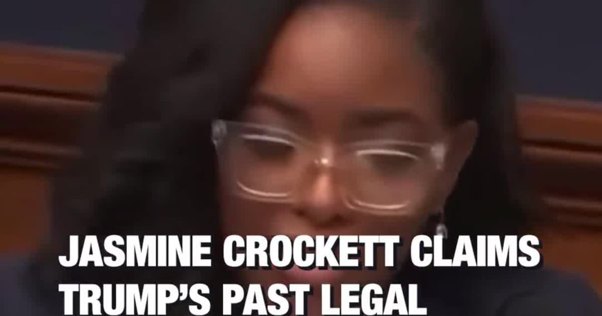 Jasmine Crockett Claims Trump’s Past Legal Cases Make Jan. 6 Involvement “Not Surprising”