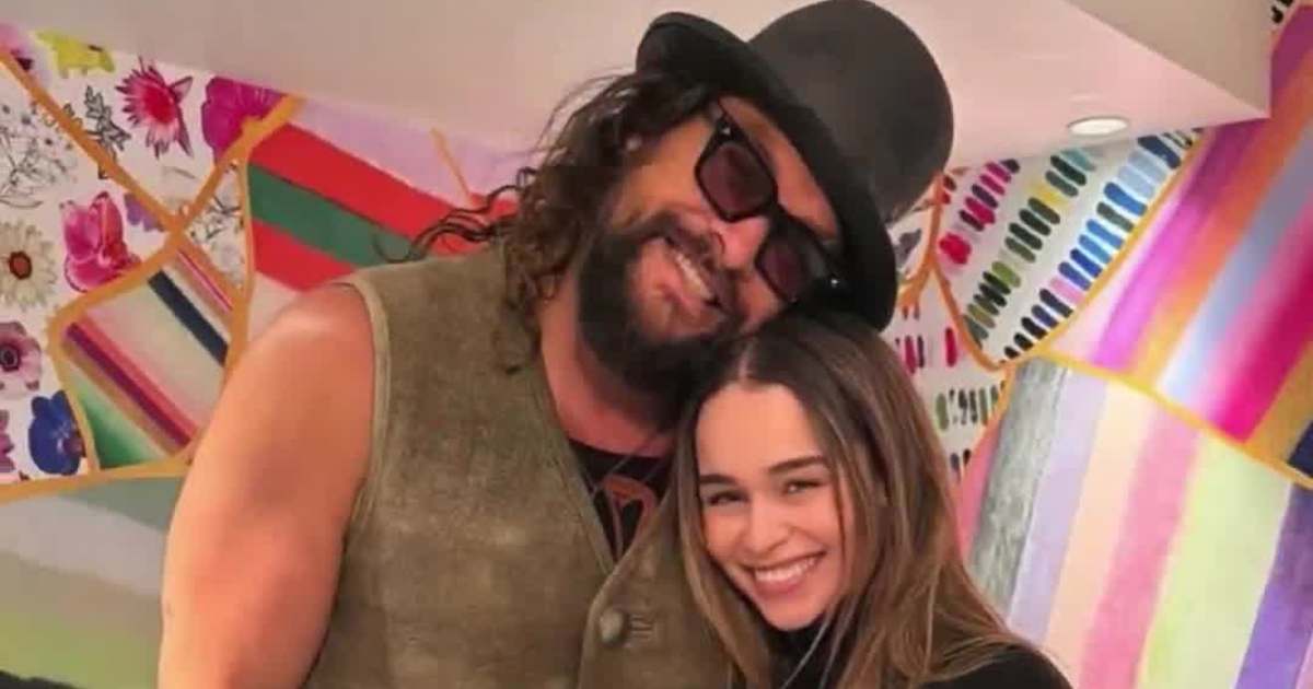Jason Momoa Surprises Emilia Clarke During Her New York Visit