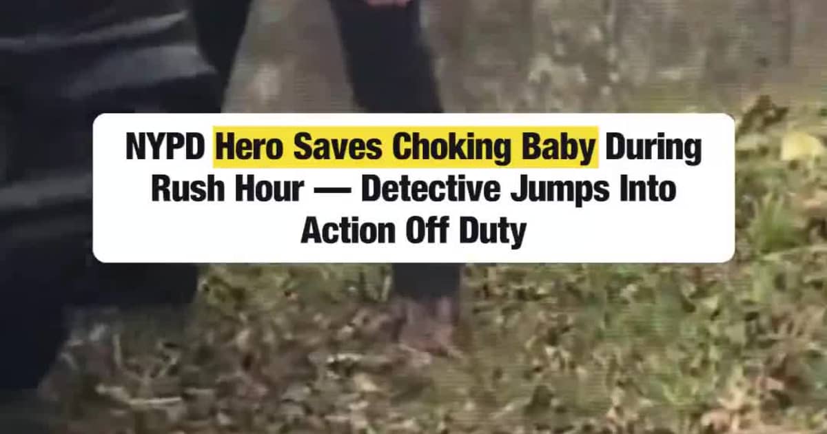 ‘My Baby’s Choking’: Off-Duty NYPD Detective Spots Emergency in Traffic and Saves a Choking Baby’s Life