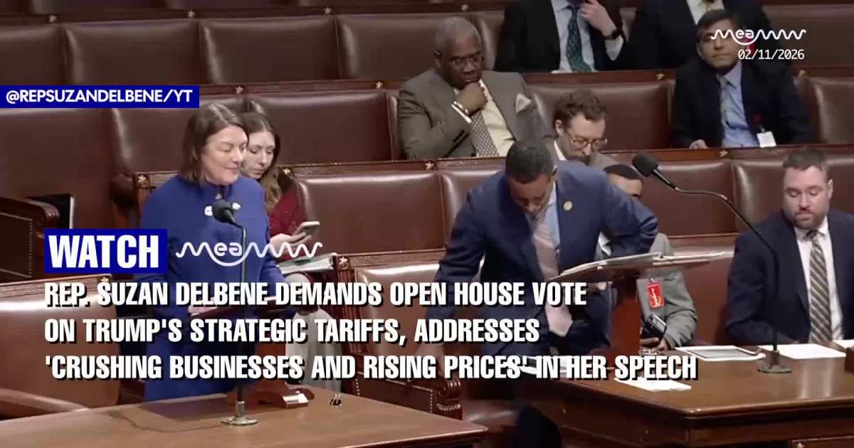 Rep. Suzan DelBene demands Open House Vote on Trump's strategic tariffs, Addresses 'Crushing Businesses And Rising Prices' In her speech