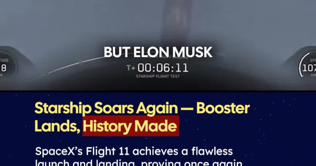 Starship Soars Again — Booster Lands, History Made