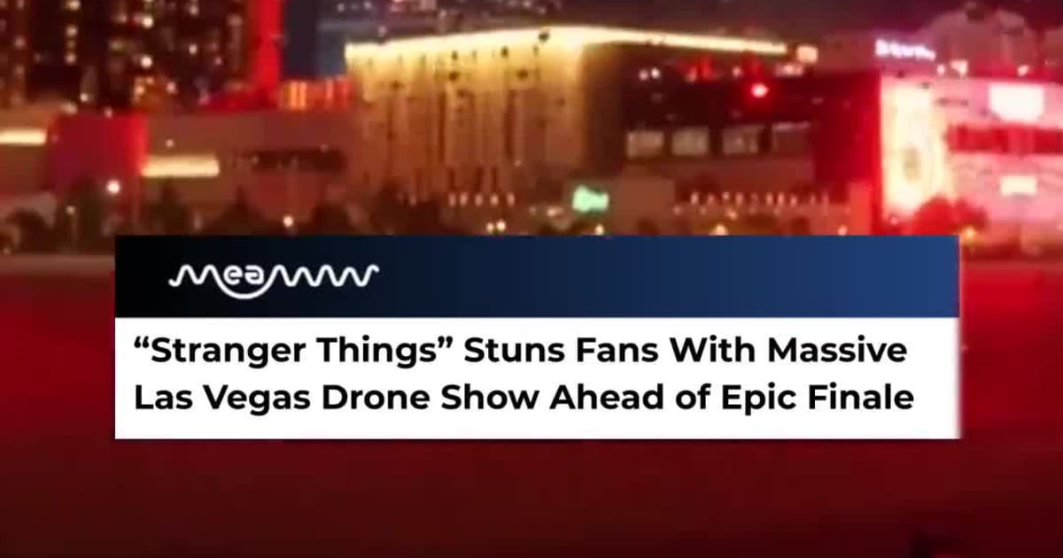 Stranger Things Finale Teased With Epic Las Vegas Drone Show