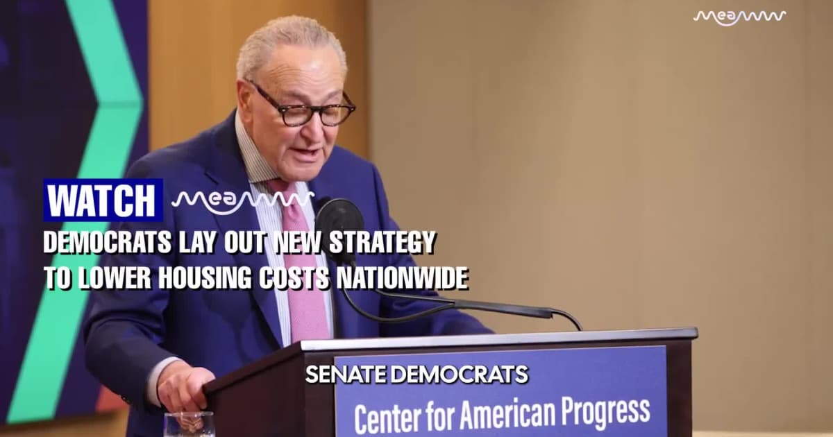 Democrats Lay Out New Strategy to Lower Housing Costs Nationwide