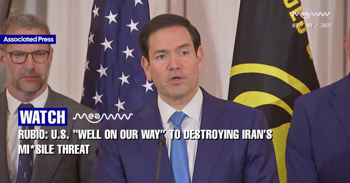 Rubio: U.S. “Well on Our Way” to Destroying Iran’s Mi*sile Threat