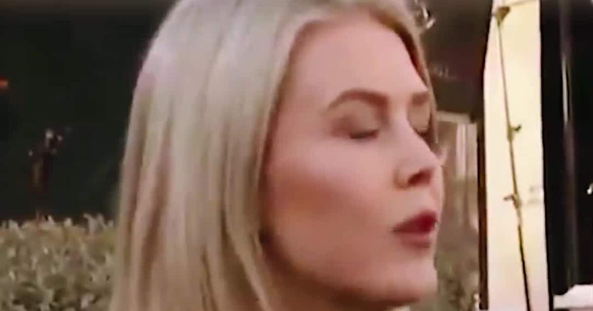 Karoline's heated moment with a reporter