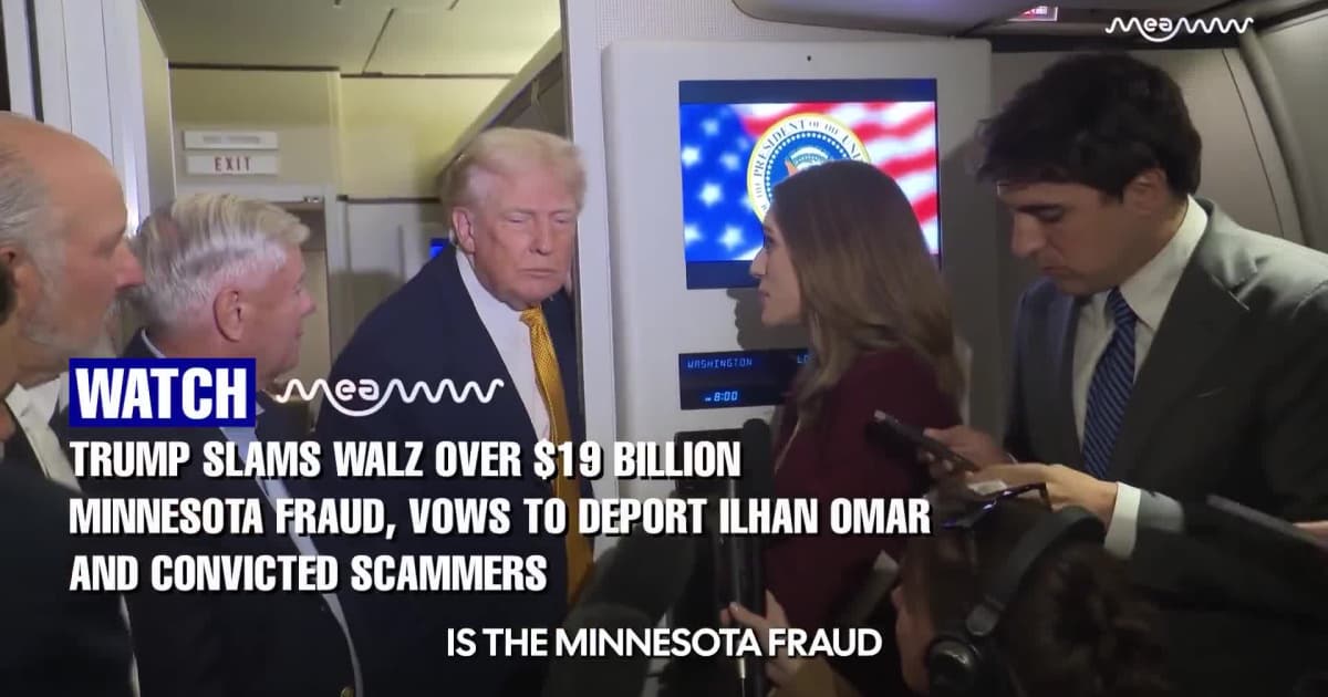 "Deadly Accurate": Trump Vows to End the $19 Billion Minnesota Fraud and Somali Piracy