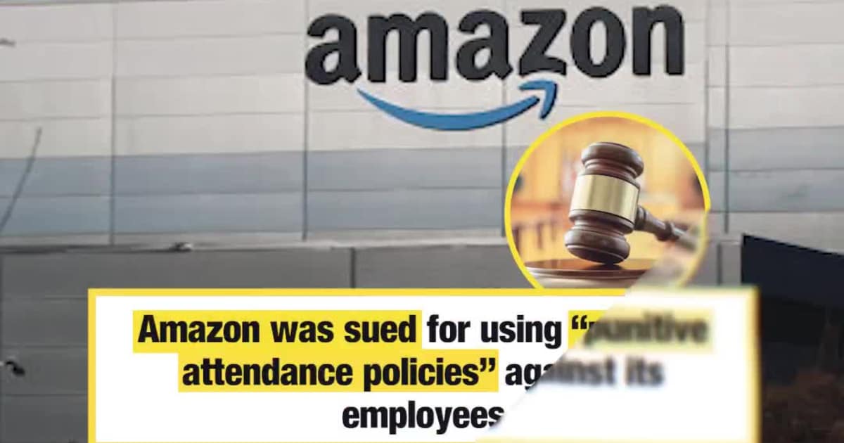 Amazon sued for workplace absence practices