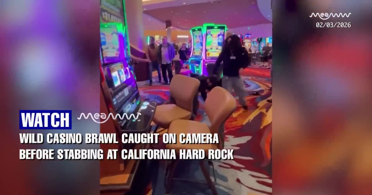 Cellphone footage captured a chaotic brawl inside the Hard Rock Casino in Bakersfield