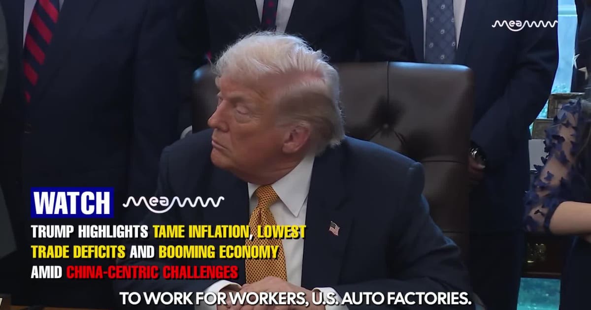 Trump Champions His Tariff Strategy, Highlights The Economic Boom And Tame Inflation Amid SCOTUS Case