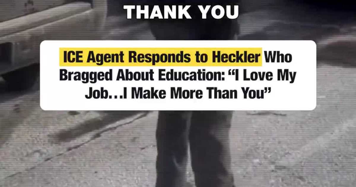 ICE Agent Responds to Heckler Who Bragged About Education: “I Love My Job…I Make More Than You”