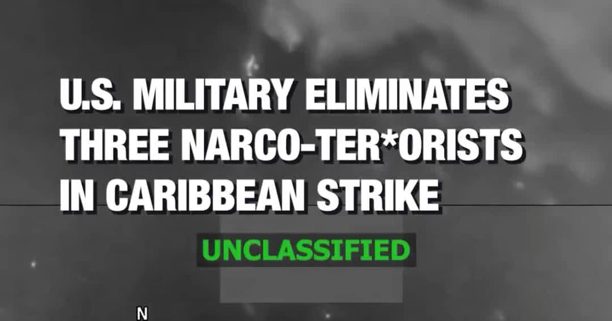 U.S. Military Eliminates Three Narco-Terrorists in Caribbean Strike