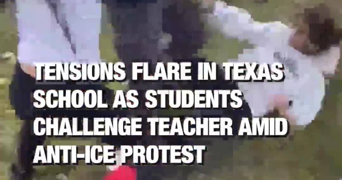 Tensions Flare in Texas School as Students Challenge Teacher Amid Anti-ICE Protest