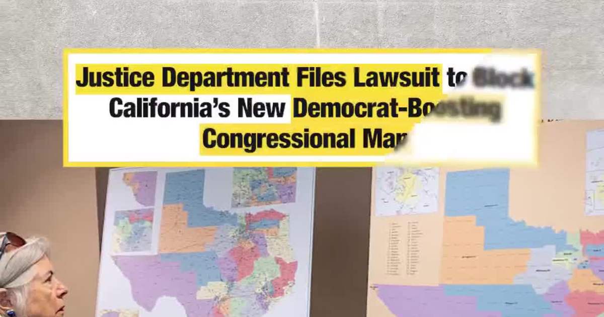 DOJ Challenges California’s New Congressional Map Ahead of Crucial 2026 Midterm Elections