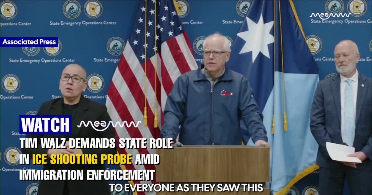 Tim Walz Challenges Fairness of ICE Shooting Investigation In Minneapolis