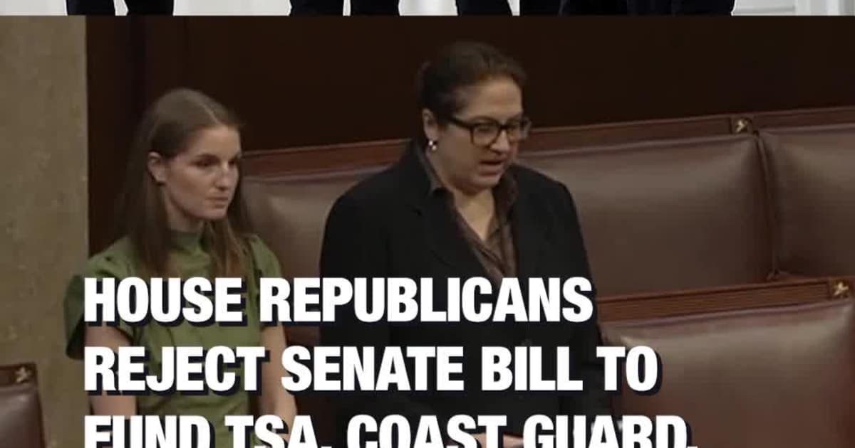 House Republicans Reject Senate Bill to Fund TSA, Coast Guard, Extend Shutdown