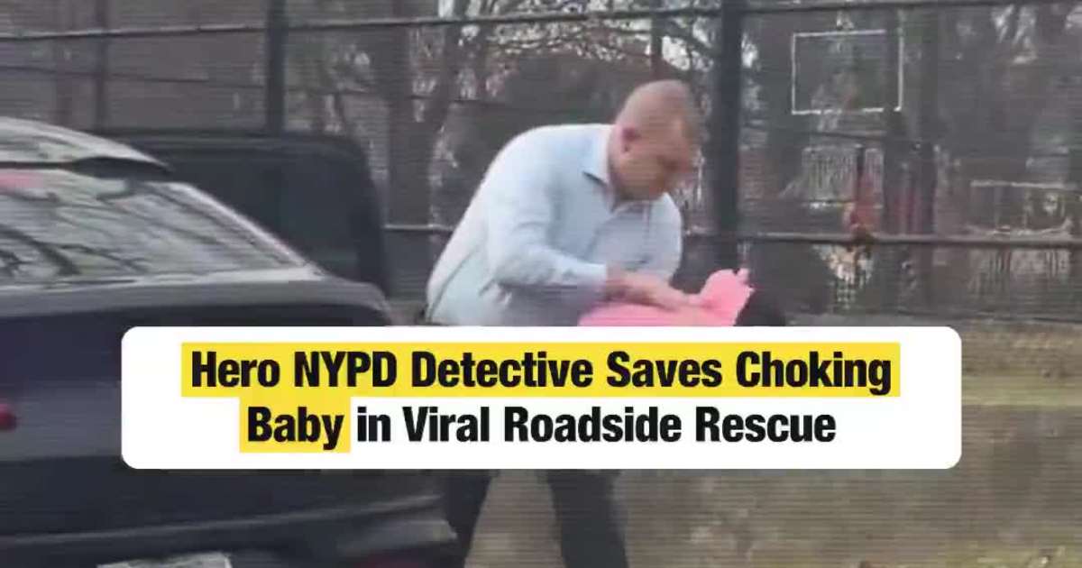 Hero NYPD Detective Saves Choking Baby in Viral Roadside Rescue