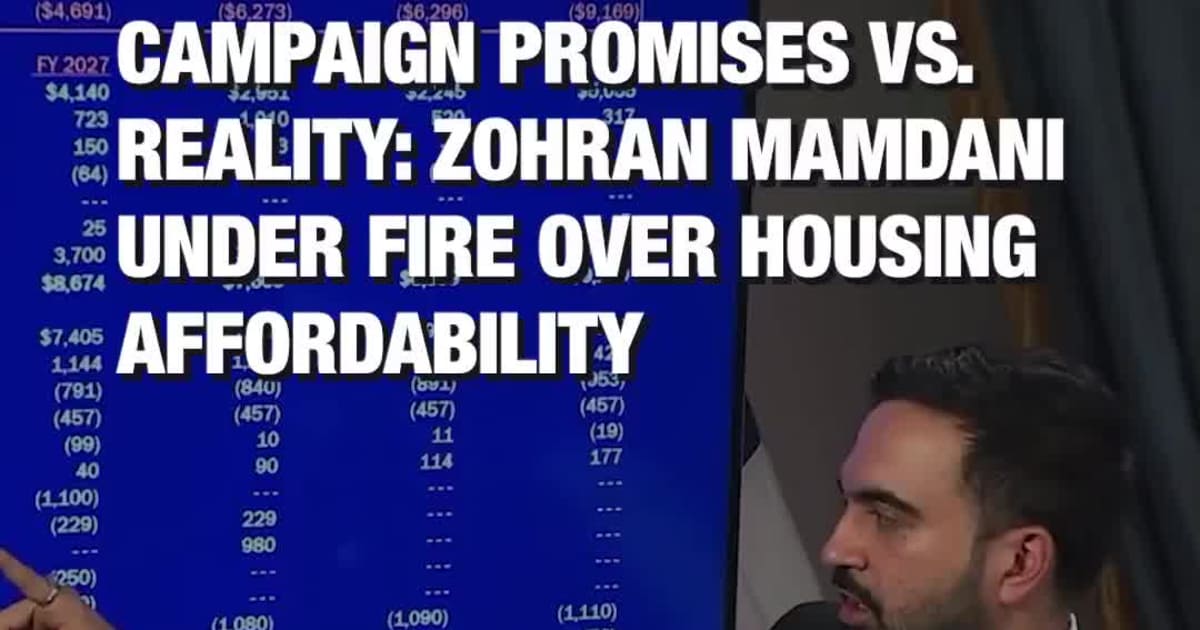 Campaign Promises vs. Reality: Zohran Mamdani Under Fire Over Housing Affordability
