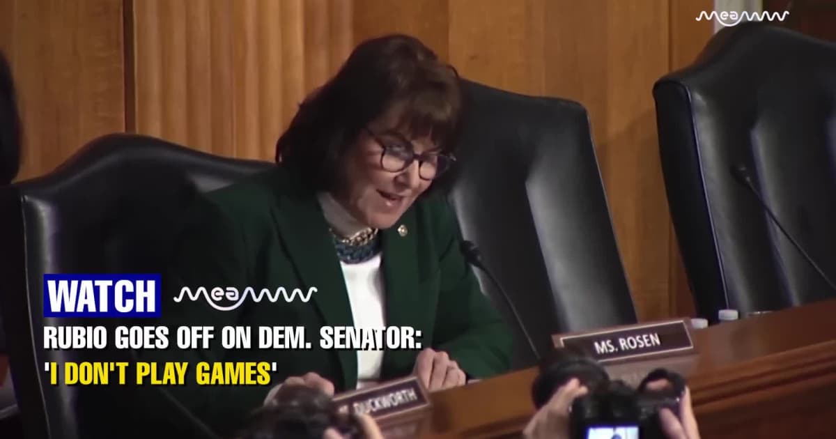 Marco Rubio Pushes Back Hard After Questioning on Trump Pardon