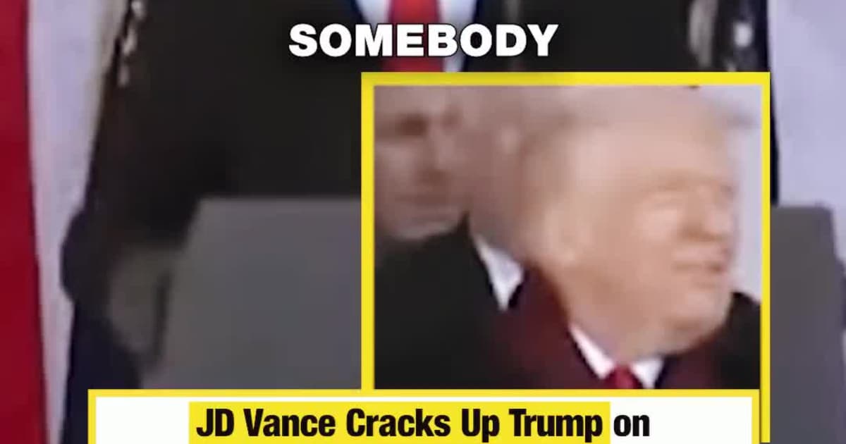 JD Vance Cracks Up Trump on Veterans Day