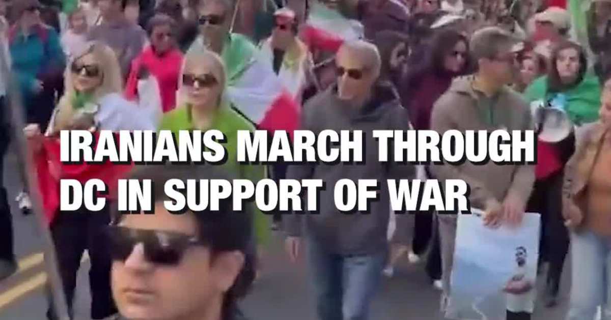 Iranians March Through DC in Support of War