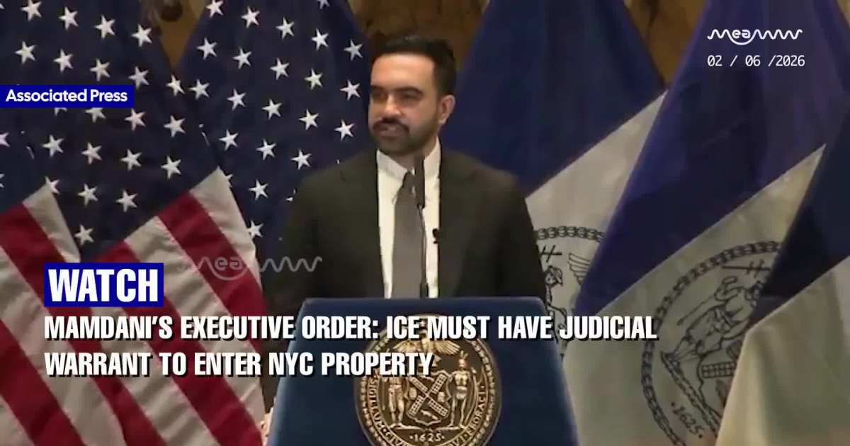 Mamdani’s Executive Order: ICE Must Have Judicial Warrant to Enter NYC Property