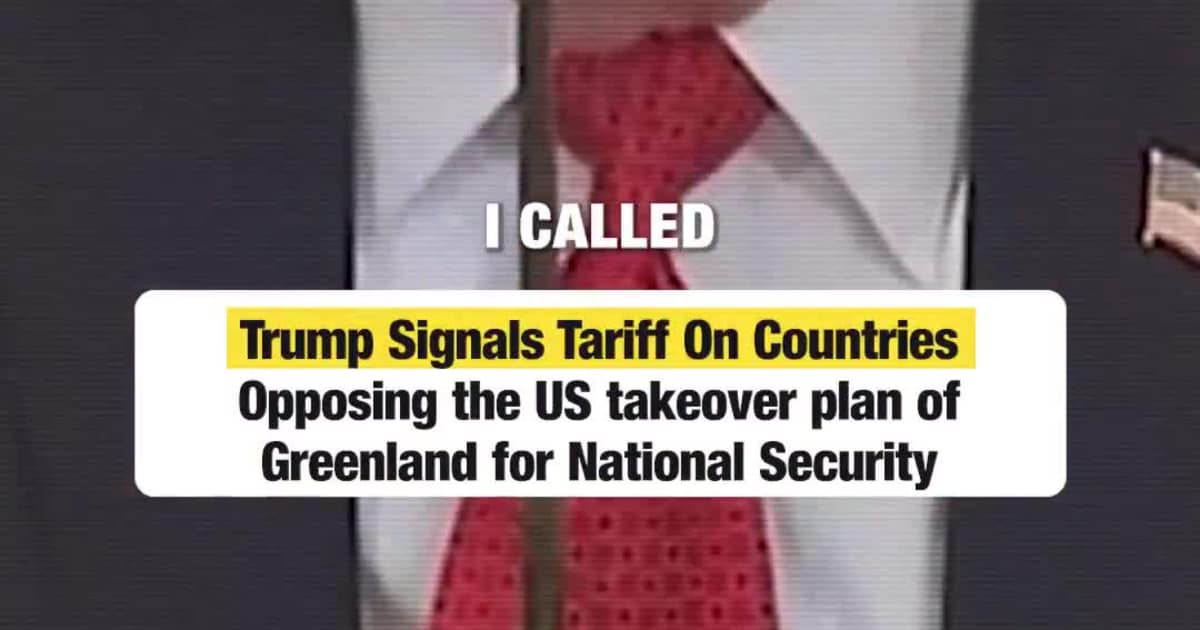 “Trump Threatens Tariffs Over Greenland: ‘We Need It for National Security’”