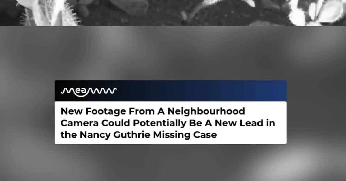 Neighborhood Ring Camera Footages Emerges in Nancy Gutherie Kidnapping Case